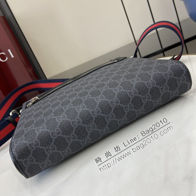 Gucci專櫃古馳最新款單肩斜挎男包 jh2718型號:  474137